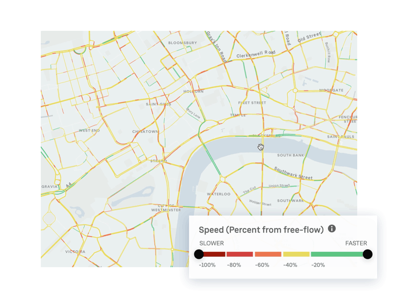 Uber Movement Speeds app data data visualization dataviz geospatial gif speeds uber ui
