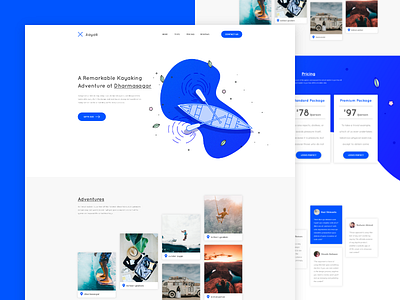 X-kayak Landing Page