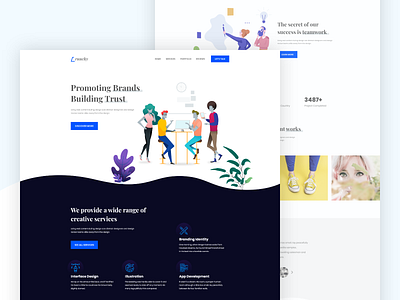 Creative Agency Landing Page Design