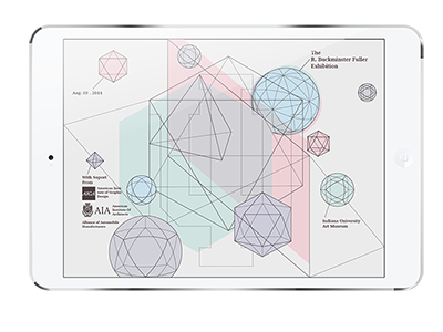 The R. Buckminster Fuller Exhibition Catalog Design digital interactive ipad exhibition guide magazine