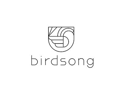 Birdsong Logo_ Restaurant Logo Design branding graphic design logo logo design single line weight