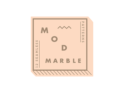 Mod Marble badge branding icon illustrator logo mark overlay type