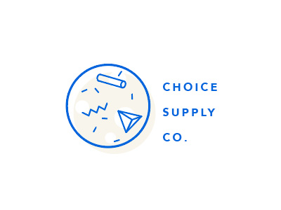 Choice. branding icons line logo mark pattern