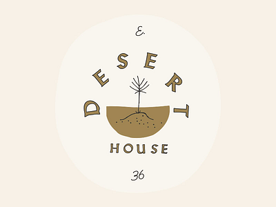 East 36 arizona badge branding cactus desert home icon illustrator logo type typography vintage