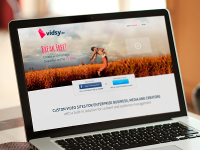 Vidsy Front-End design ux web website