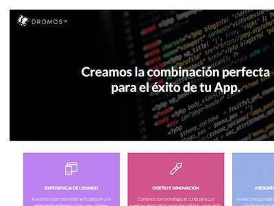 Dromos LAB color corporate dromos lab ux website