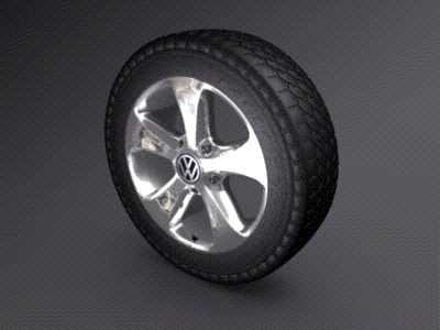 Tire drift. 3d. car drift tire animation