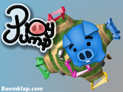 Piggy Jump Game 3d boomklap colors cute earth farmville game jump pig piggy planet videogame