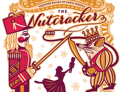 The Nutcracker - Westside Ballet of Santa Monica ballerina ballet dancer gold holiday mouse king nutcracker play