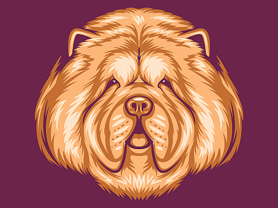 Chow Chow Illustration for Golden Doodle Goods™ animal apparel chow chow chow dog dog illustration dog lover golden doodle goods illustration puppy shirt design