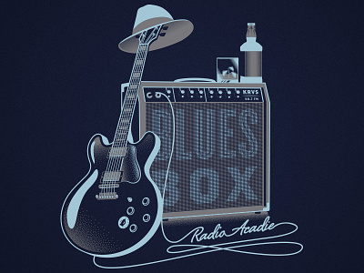 Blues Box blues blues music guitar illustration music radio