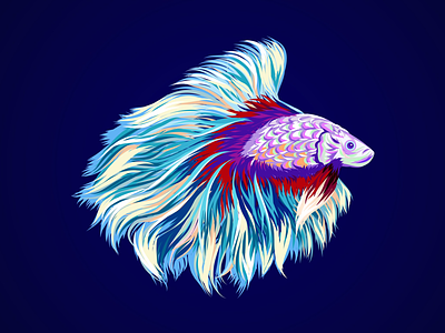 Fishy affinity designer beta fish illustration sea vector vector art