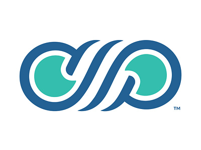 Cool Pools Logo acronym branding breeze concept cool identity letter c letter p logo logo design mark pools swimming pool