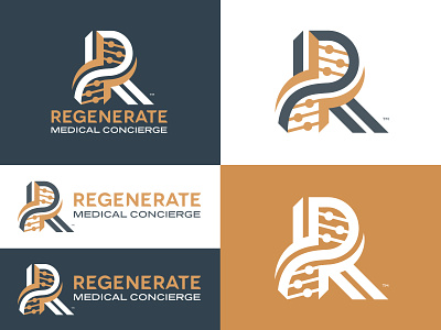 Regenerate Medical Concierge brand brand design brand identity design health healthcare logo logotype medical medical logo r logo