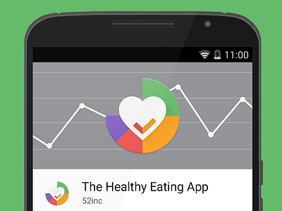 Healthy Eating App Featured Image android app google google play iconography marquee material design mobile app ui ui design user interface
