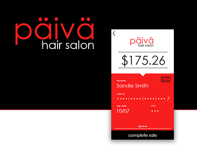 Simple Hair Salon Checkout