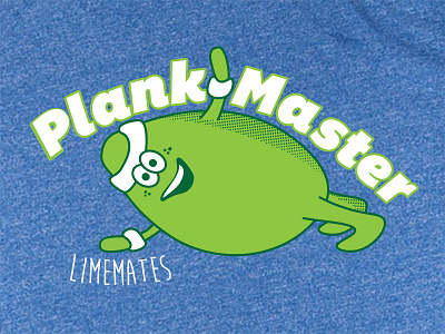 Plankmaster exercise illustration limeade tshirt workout
