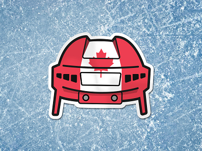 Canadian Hockey Helmet