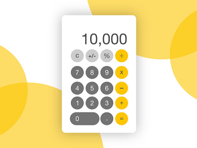 Calculator- Daily UI 004 app app design calculator calculator app calculator ui concept dailyui dailyui 004 graphic design ui uidesign