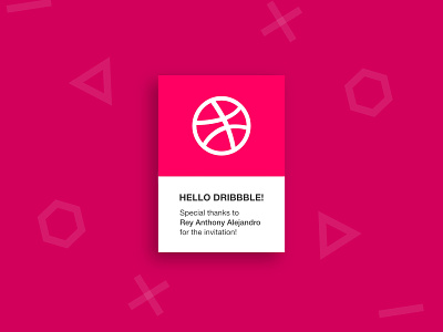 Hello Dribbble! debut debut shot debutshot design dribbble dribbble invite graphic design graphics hello dribbble hellodribbble invite
