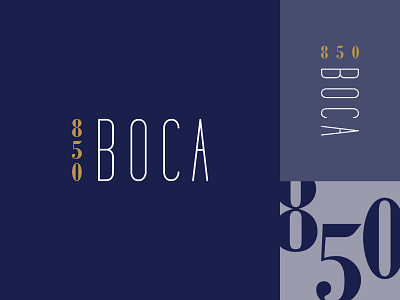 850 Boca Identity boca raton brand branding classy identity logo logo suite luxury mark