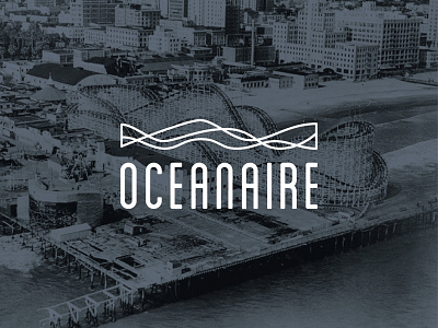 Oceanaire — Logo Concept beach brand branding identity logo mark ocean roller coaster