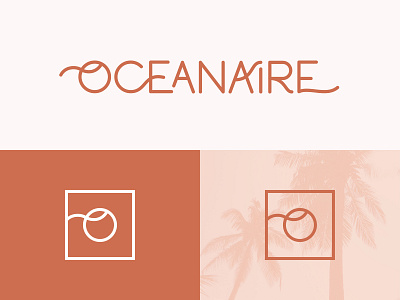 Oceanaire — Logo Concept badge beach brand branding emblem identity lettering logo logotype mark ocean type typography