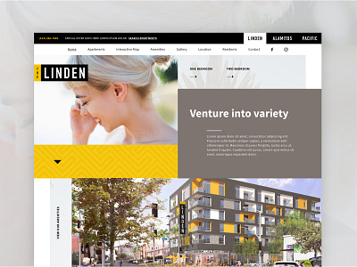 The Linden — Website homepage landing responsive ui ux web website