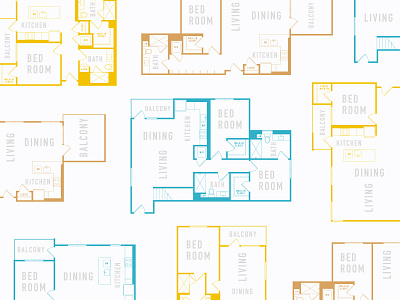LBC Floor Plans apartments bedroom branding colorful floor plans layout