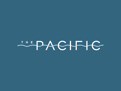 The Pacific brand branding clean identity logo mark ocean wave