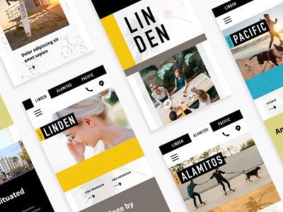 Long Beach Collection — Mobile brand branding mobile responsive ui ux web web design website