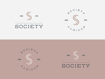 Society SoCo Logo apartments brand branding clean identity logo mark society sophisticated symbol