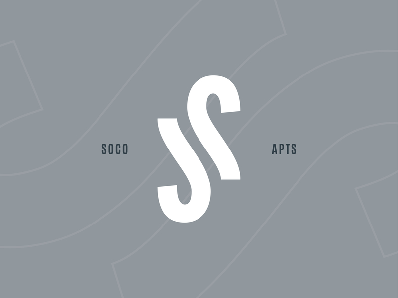 Society SoCo apartments brand branding concepting identity lettermark logo mark symbol
