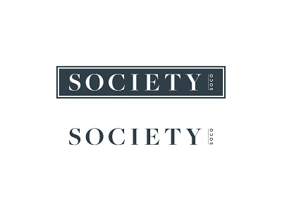 Society SoCo brand brand identity branding identity logo mark wordmark
