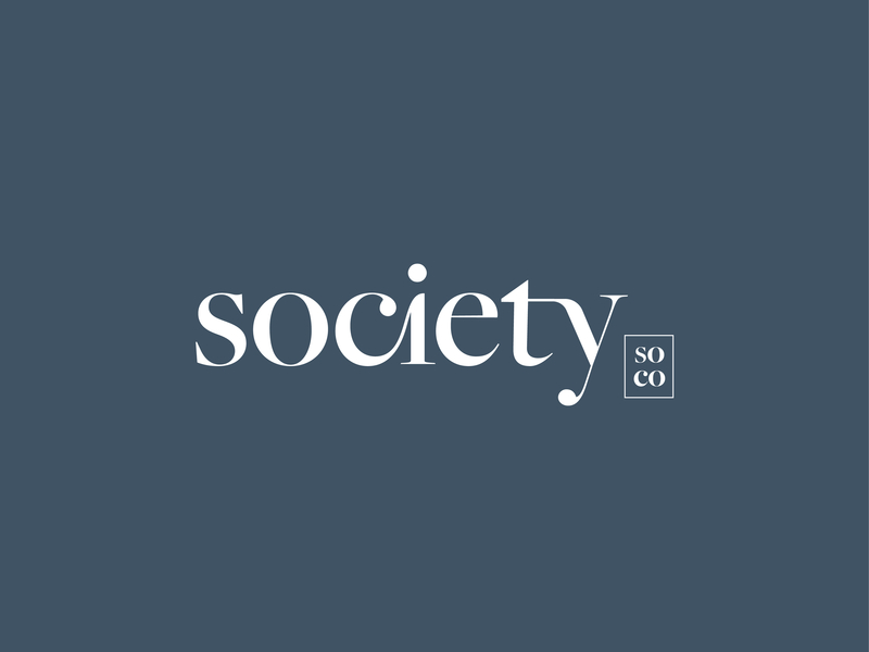 Society Logo apartments brand branding custom identity logo logotype wordmark