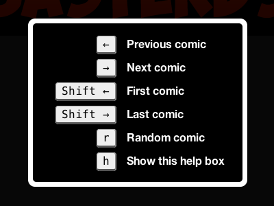 EB Comics | keyboard shortcuts