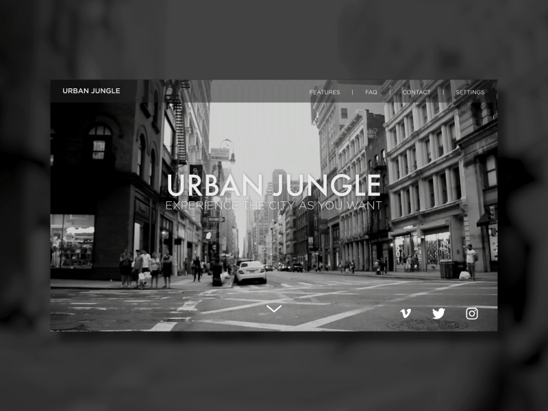 Landing Page - 003 city dailyui gif landing page loop manhattan nyc website