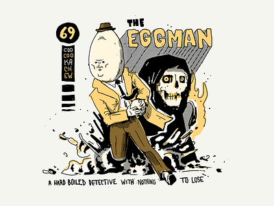 Adventures of The Eggman™ detective egg eggman man skull
