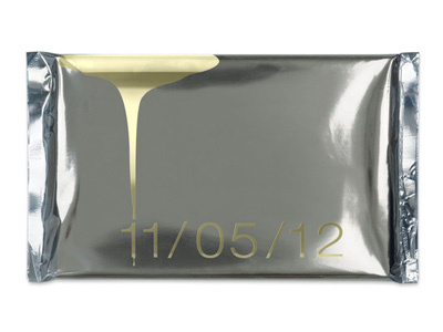 Contagious Magazine Invite - Envelope drip envelope foil gold invite silver