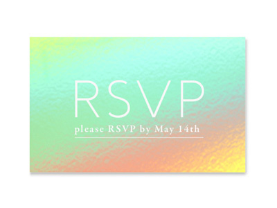 Contagious Magazine Event Invite colorful event holographic invite magazine rsvp white