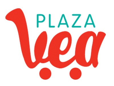 Plaza Vea Logo grocery store logo real red shopping cart south america type