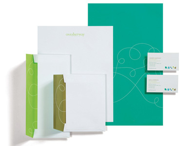 One Sherway Condos - sales package branding feminine greens identity real estate stationery