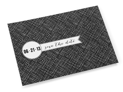 Casual Wedding invite - back a back casual invite of two sided wedding