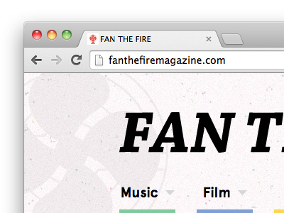 FAN THE FIRE site relaunch