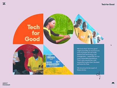 Tech for Good films site accessibility animation films interaction interaction design paint on footage rotoscope site design ui ux video web design website