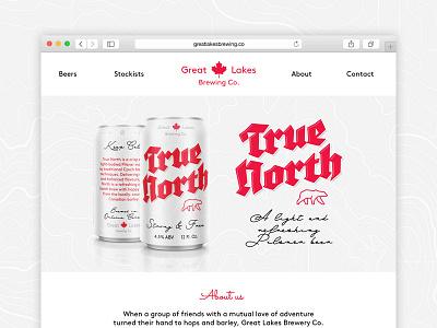Great Lakes Brewing Co. site beer brand for sale canada map site launch topography true north