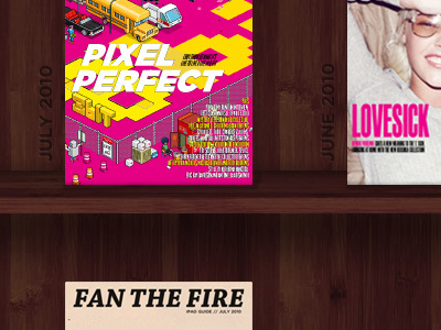Back issues app fan the fire ios ipad magazine shelf