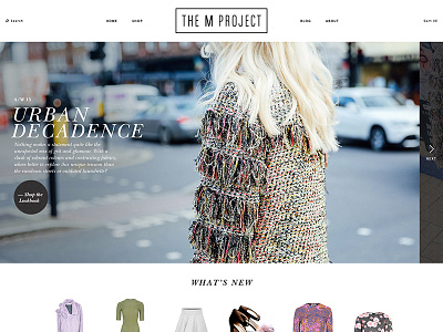 The M Project lookbooks e commerce fashion lookbook shop