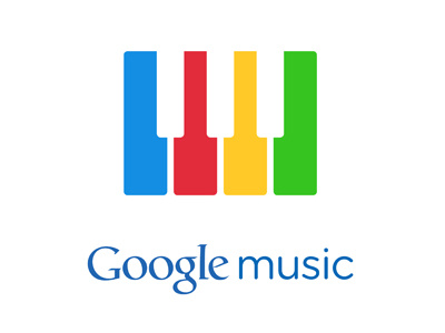 Google Music rebrand - white version branding google google music logo music rebrand