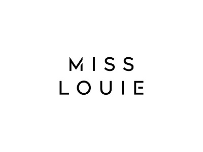 Miss Louie Logo fashion logo logotype